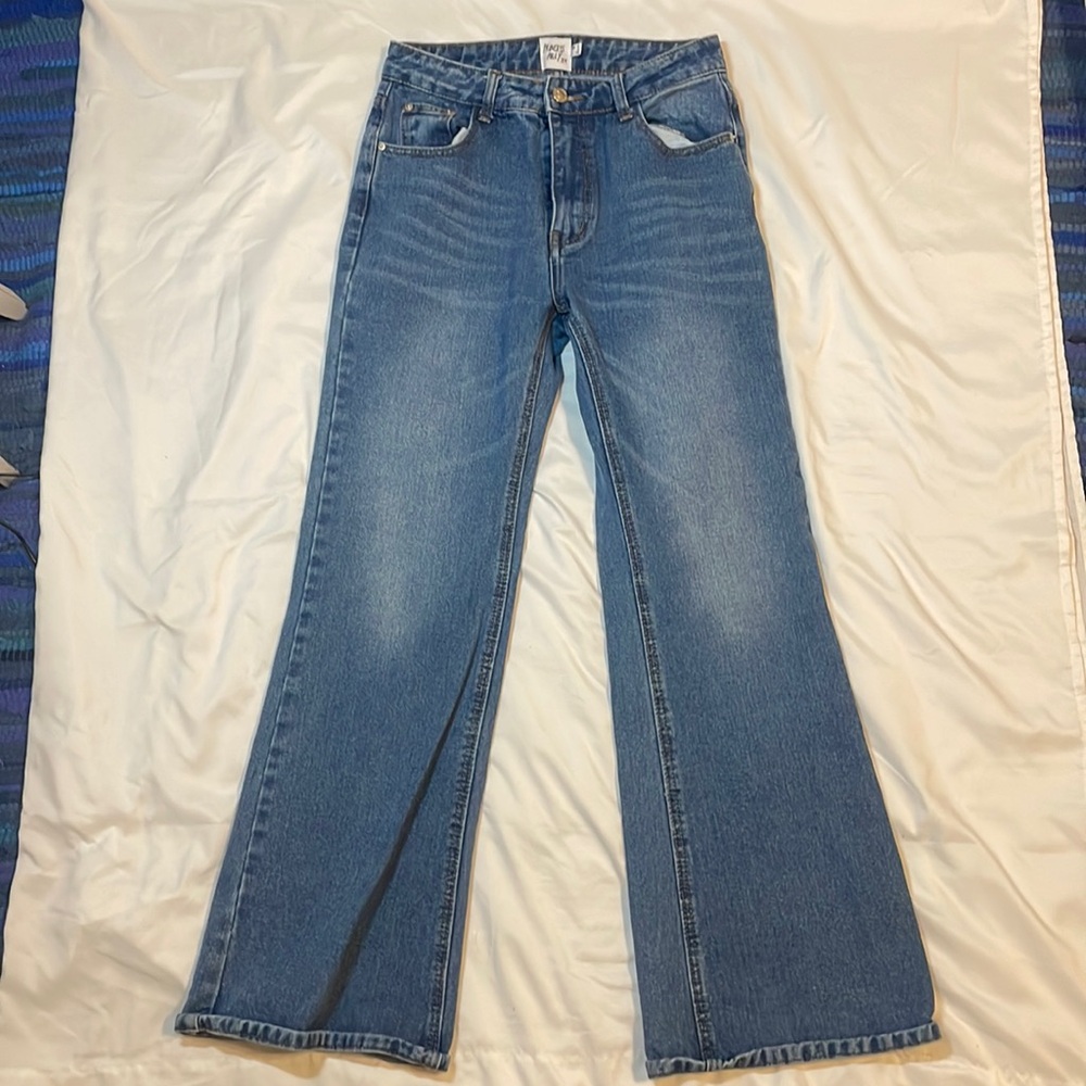 Princess Polly low rise wide leg jeans size 4